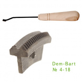 Резец насечка 4-18 с деревянной ручкой Dem-Bart DBT- 4-18