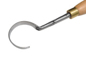 Ложкорез длинный 3/4 окружности ~50мм. кованый. Сталь 60С2А 