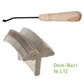 L-12 Резец насечка с деревянной ручкой Dem-Bart