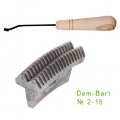Резец насечка 2-16 с деревянной ручкой Dem-Bart DBT- 2-16