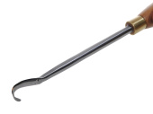 Токарный резец крючок 25мм, с рукоятью, заточен, изогнутый, кованый. ТОК-5