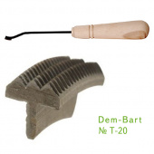 T-20 Резец насечка с деревянной ручкой Dem-Bart