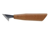 Нож косяк с пяткой 35мм. кованый. Сталь 60С2А (с рукоятью, заточен)  BLR-15