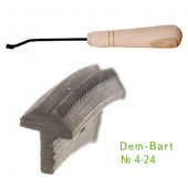 4-24 Резец насечка с деревянной ручкой Dem-Bart