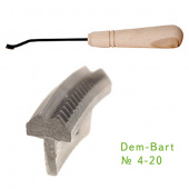 Резец насечка 4-20 с деревянной ручкой Dem-Bart DBT- 4-20