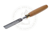 Стамеска прямая полукруглая, кованая  5/14. Сталь 60С2А (с рукоятью, заточена) BLR-5/14