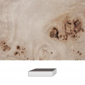 Плашка из капа Тополя [Poplar burl], размер 130x50x10 mm