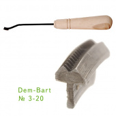 Резец насечка 3-20 с деревянной ручкой Dem-Bart DBT- 3-20