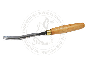 Стамеска полуклюкарза полукруглая, кованая  8L/18. Сталь 60С2А (заточена)  BL-8L/18