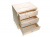 26х19х23,5 см Ларец плоский шкатулка с 3 ящиками деревянный из липы