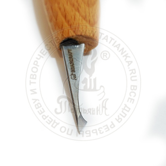 Нож косяк, мини С19, 5мм для резьбы по дереву BearCraft