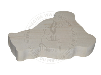 Заготовка для резьбы. Медведь 180х145х30мм Липа