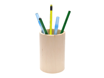 Карандашница круглая из липы