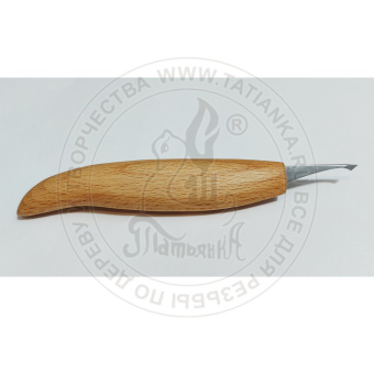 Нож косяк, мини С19, 5мм для резьбы по дереву BearCraft