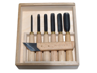 Набор стамесок из 7шт для Абрамцево-Кудринской резьбы