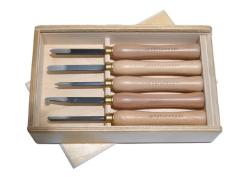 ТОКАРНЫЕ МИНИ РЕЗЦЫ В НАБОРЕ 5 ШТ., (Россия), длина 195мм, резец 67мм