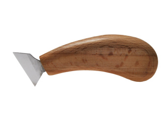 Нож-флажок, для резьбы по дереву T1, 37мм BearCraft