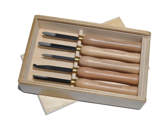 ТОКАРНЫЕ МИНИ РЕЗЦЫ В НАБОРЕ 5 ШТ., (Россия), длина 195мм, резец 67мм