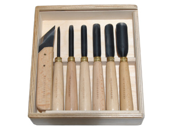 Набор стамесок из 7шт для Абрамцево-Кудринской резьбы
