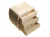 27х25х20 см Ларец закругленный шкатулка с 3 ящиками деревянный из липы