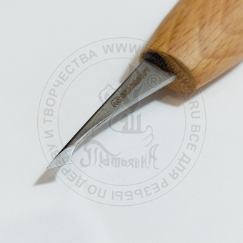 Нож косяк, мини С19, 5мм для резьбы по дереву BearCraft