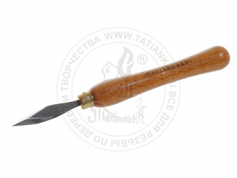 Нож С-4 Татьянка 40 мм для резьбы мелких фигурок и поделок из дерева ТАТ-С-4