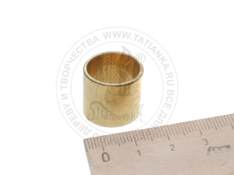 Кольцо из латуни, Ø19мм, h-15мм, толщина 1мм