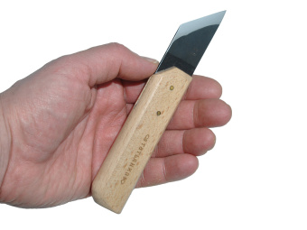 Нож силовой K20, 38мм усиленный для резьбы по дереву 