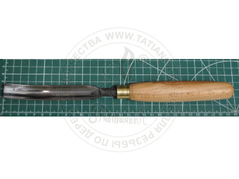 Стамеска полуклюкарза полукруглая, кованая  8L/18. Сталь 60С2А (заточена)  BL-8L/18