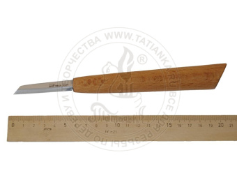 Нож Богородский 60мм, для резьбы по дереву, C16 BearCraft 