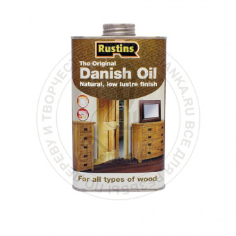 Датское масло для обработки дерева Rustins (Danish Oil), 500 мл. 0,5л