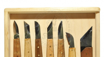 Набор ножей из 7 для фигурной резьбы по дереву( К3,01,02,03,04,05,06)