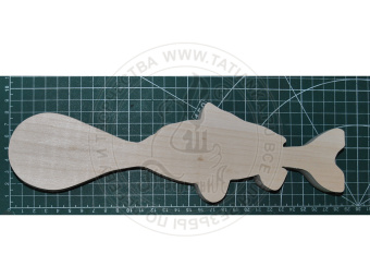 Заготовка под ложку 280x85x30 мм. Рыбка М  Липа