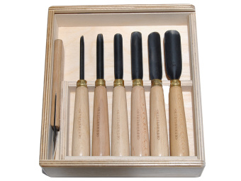 Набор стамесок из 7шт для Абрамцево-Кудринской резьбы