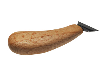 Нож-флажок, для резьбы по дереву T1, 37мм BearCraft