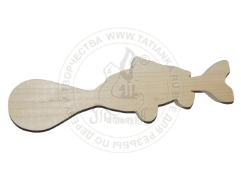 Заготовка под ложку 280x85x30 мм. Рыбка М  Липа