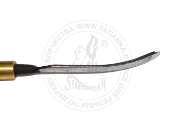 Стамеска полуклюкарза полукруглая, кованая  8L/18. Сталь 60С2А (заточена)  BL-8L/18