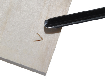 Стамеска прямая остроугольная "Татьянка" V 60/5мм У12А