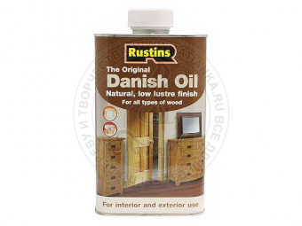 Датское масло для обработки дерева Rustins (Danish Oil), 250 мл. 0,25л