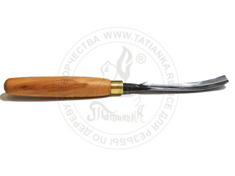 Стамеска полуклюкарза полукруглая, кованая  8L/18. Сталь 60С2А (заточена)  BL-8L/18