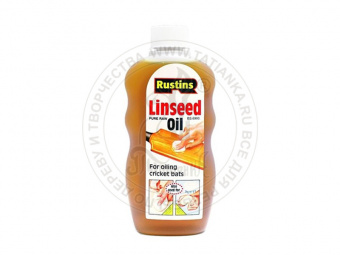Льняное масло Linseed Oil Rustins 0,5L для обработки дерева RustinsLinseed