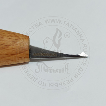 Нож косяк, мини С19, 5мм для резьбы по дереву BearCraft