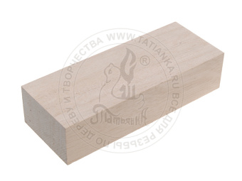 Брусок из дерева Аводире, размер ~130x50x30 mm, для резьбы по дереву Брусок М Аводире