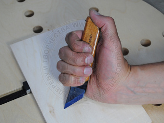 Набор ножей из 7 шт.  для  геометрич резьбы по дереву(К2,90,21л,22л,75л,76л,24)