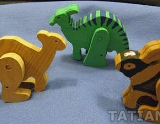 Игрушки своими руками - деревянный кенгуру