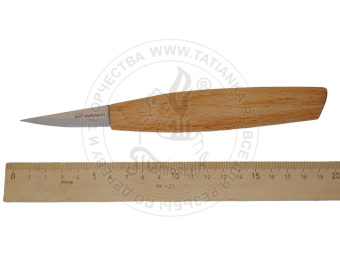 Нож скульптурный, для резьбы по дереву C13, 60мм BearCraft